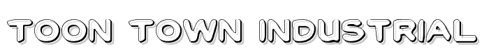 Toon Town Industrial Shadow font